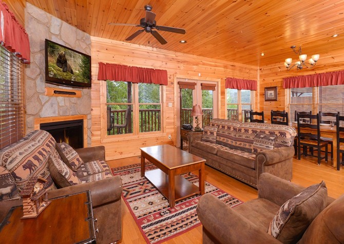 Gatlinburg Cabins - Endless Views And A Theater